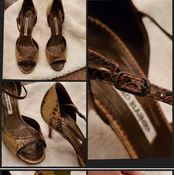 🚫Manolo Blahnik Phython Heels - Picture 2 of 5